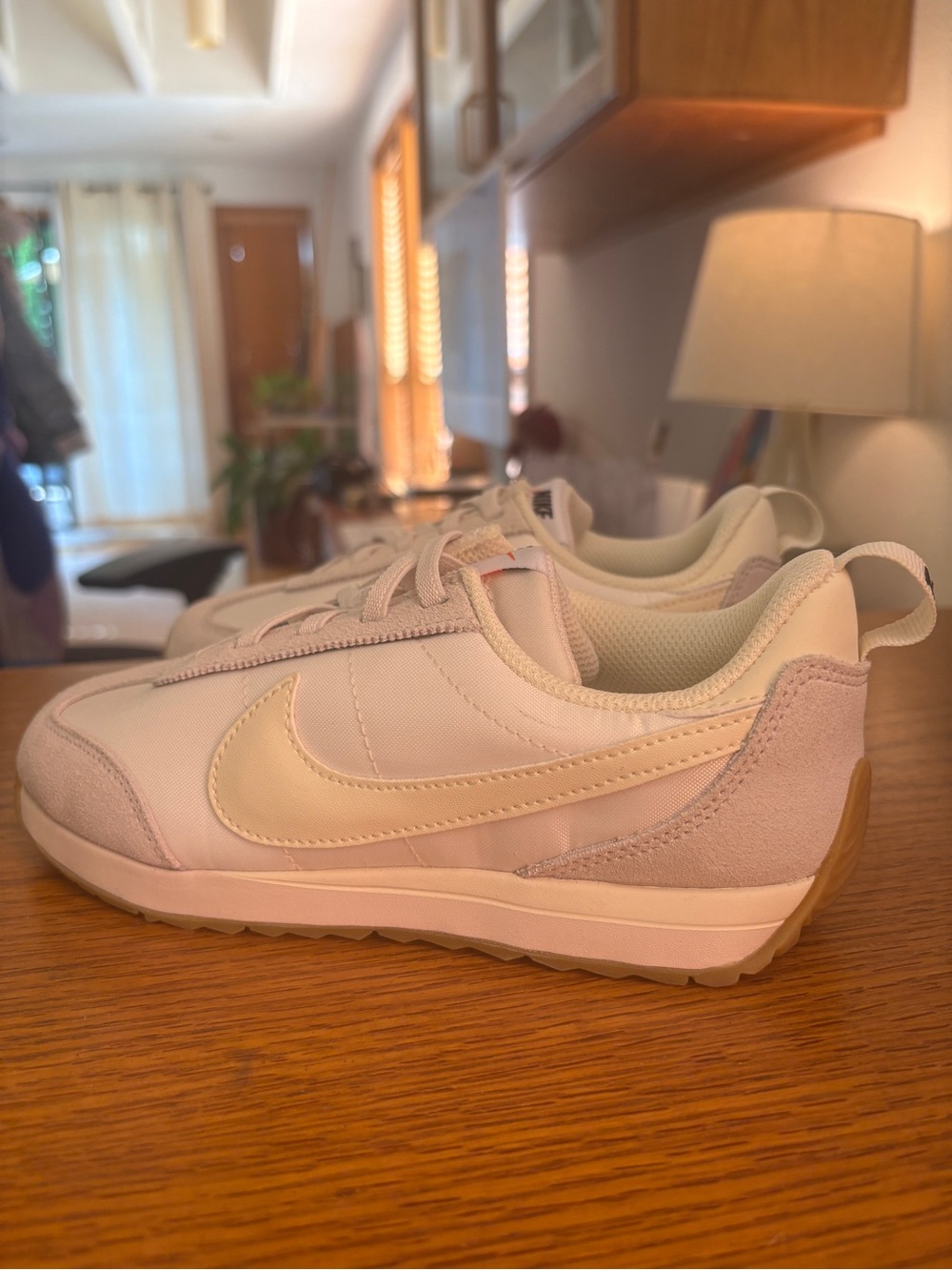 Nike Kids White & Cream Retro Runner Sneakers NWOT